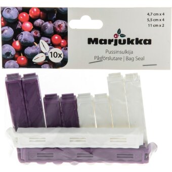Зажимы для пакетов Marjukka 10 шт