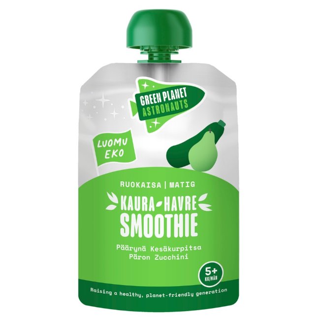 Каша-смузи на овсяной основе Green Planet Astronauts с органической тыквой и грушей 100 гр 5 мес+ Каша-смузи на овсяной основе Green Planet Astronauts с органической тыквой и грушей 100 гр 5 мес+