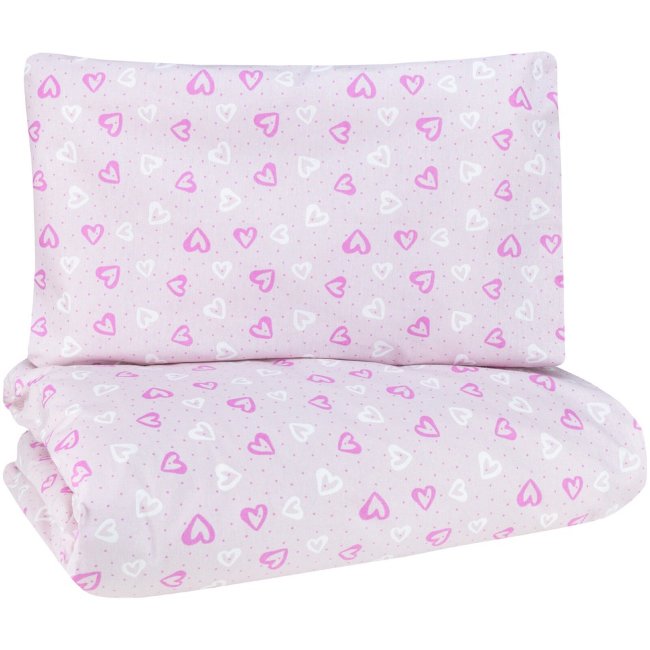 Детский комплект постельного белья Ciraf Pretty 120x160 см, светло-розовый