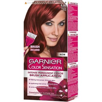 Интенсивная стойкая краска для волос Garnier Color Sensation 6.60 интенсивный рубиновый (уп 1 шт)