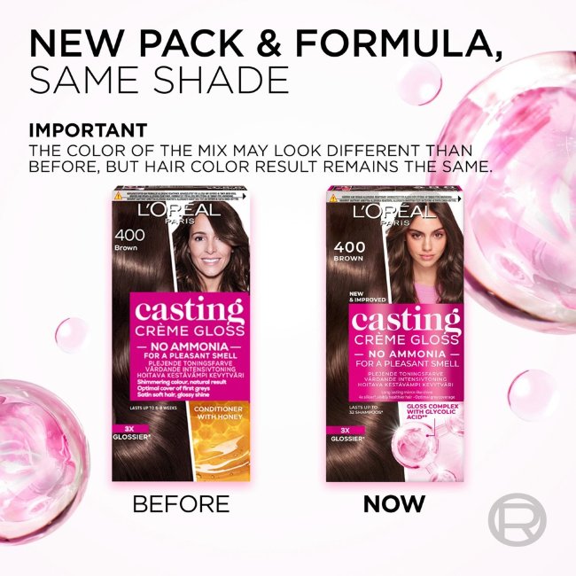 Легкая краска для волос L'Oréal Paris Casting Crème Gloss 300 темно-коричневый 1 шт