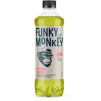 Энергетический напиток Funky Monkey зеленое яблоко 500 мл