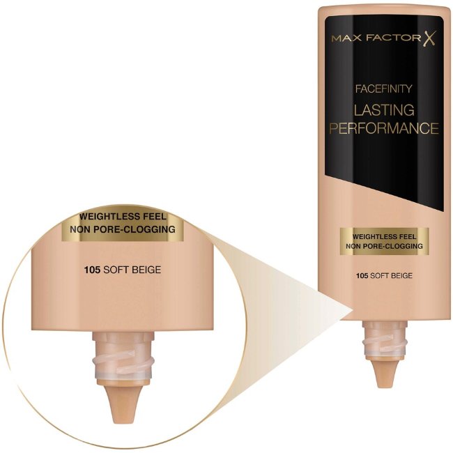 Тональная основа Max Factor Lasting Performance 105 Soft Beige 35 мл