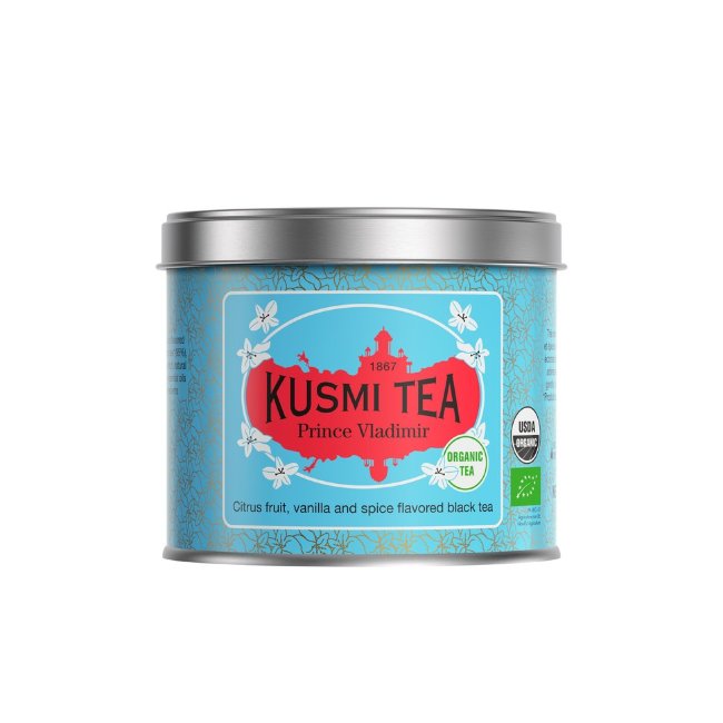 Чай чёрный заварной "Князь Владимир" органический ж/б Kusmi Tea 100 гр