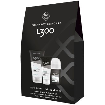 Подарочный набор для мужчин L300 крем для лица, гель для умывания, антиперспирант/дезодорант 3x60/150/60 мл