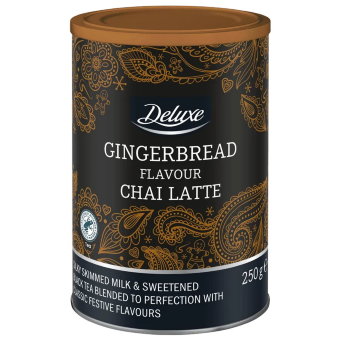 Чёрный чай латте со вкусом имбирного пряника Deluxe 250 гр