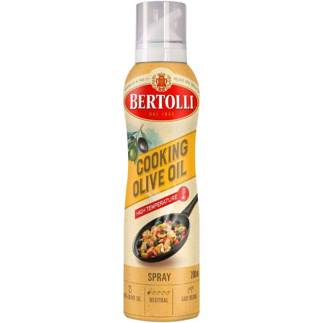 Спрей для жарки Bertolli Hot Cooking с оливковым маслом 200 мл Спрей для жарки Bertolli Hot Cooking с оливковым маслом 200 мл