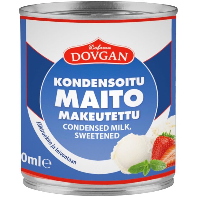 Сгущённое молоко Dovgan, подслащённое 397 гр