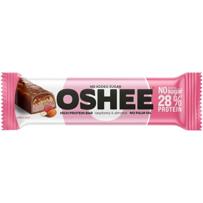 Протеиновый батончик OSHEE малина-миндаль 47 гр