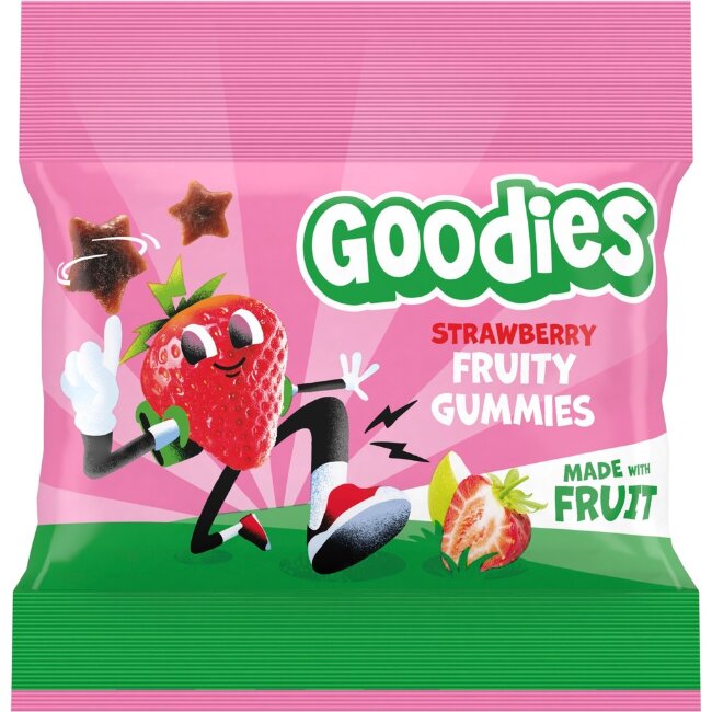 Фрукты Goodies жевательные мармеладные конфеты со вкусом клубники 17 гр