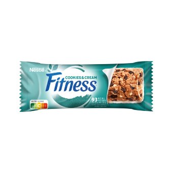 Злаковый батончик Nestlé Fitness Cookies & Cream кремовое печенье 23,5 гр Злаковый батончик Nestlé Fitness Cookies & Cream кремовое печенье 23,5 гр