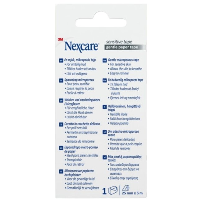 Медицинская лента Nexcare™ Sensitive 25 мм x 5 м, 1 рулон Медицинская лента Nexcare™ Sensitive 25 мм x 5 м, 1 рулон