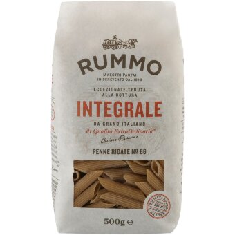 Цельнозерновые макароны Penne Rigate no66 Rummo 500 гр