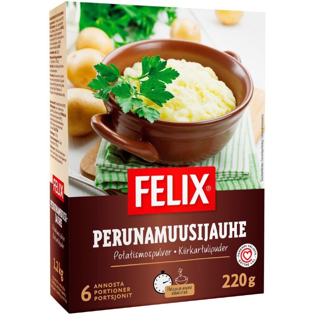 Пюре быстрого приготовления Felix 6 порций 220 гр