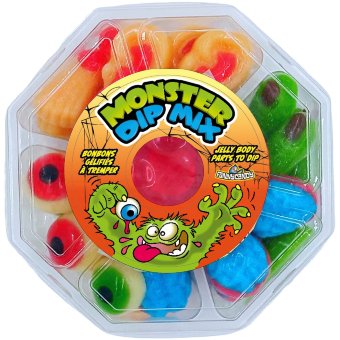 Смешанные конфеты и желе с монстрами Funny Candy Monster Dip Mix 240 гр