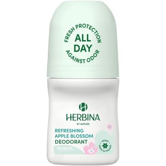 Дезодорант-ролл Herbina 50 мл с освежающим ароматом цветков яблони
