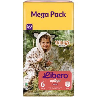 Подгузники-штаны Libero Up&Go размер 6, 50 шт, 13-20 кг Подгузники-штаны Libero Up&Go размер 6, 50 шт, 13-20 кг