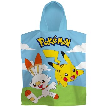 Детский полотенце-пончо Pokemon многоцветное