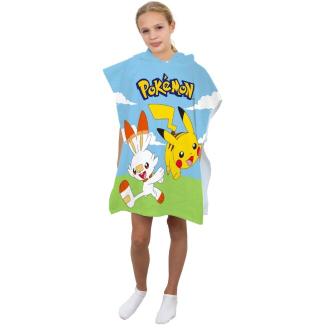 Детский полотенце-пончо Pokemon многоцветное