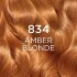Легкая краска для волос L'Oréal Paris Casting Crème Gloss 834 Amber Blonde естественный светлый медно-золотистый 1 шт