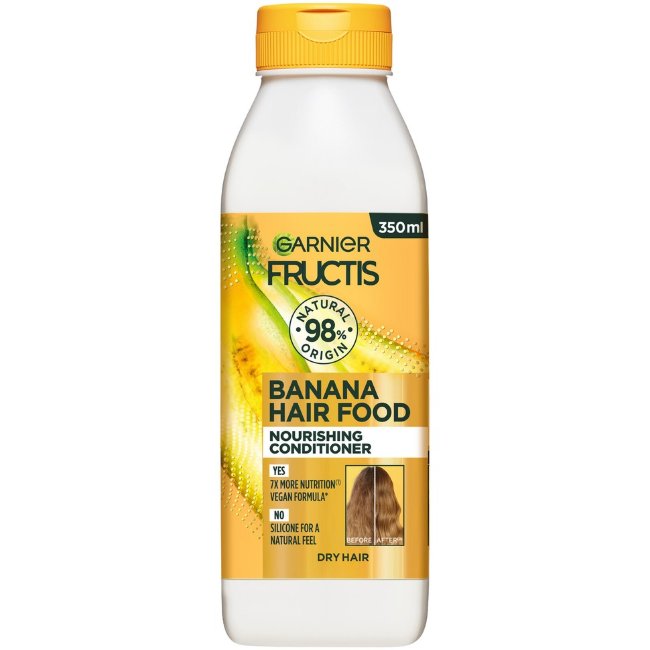 Питательный бальзам для волос Garnier Fructis Hair Food Banana для сухих волос 350 мл Питательный бальзам для волос Garnier Fructis Hair Food Banana для сухих волос 350 мл