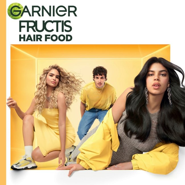 Питательный бальзам для волос Garnier Fructis Hair Food Banana для сухих волос 350 мл Питательный бальзам для волос Garnier Fructis Hair Food Banana для сухих волос 350 мл