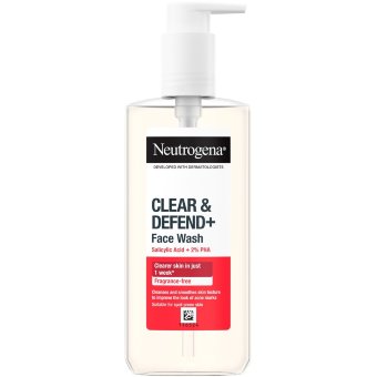 Очищающее средство для лица Neutrogena Clear&Defend+ 200 мл