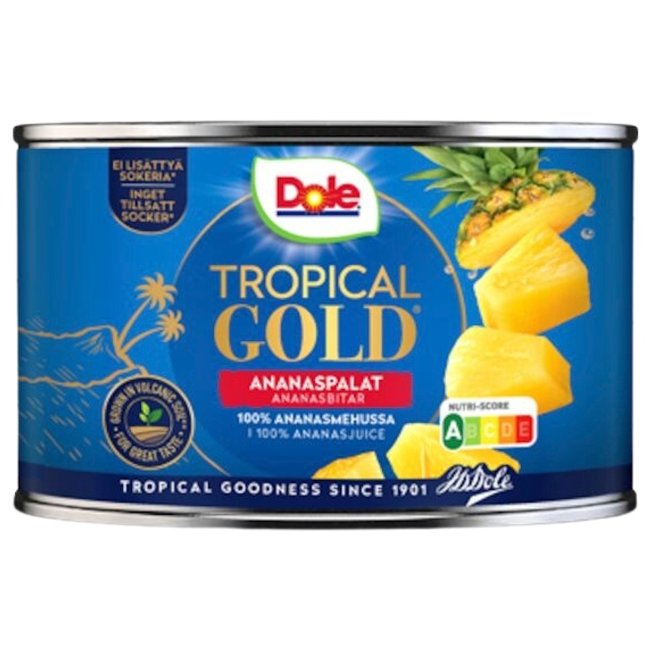 Ананас консервированный (мелкие кусочки) Dole Tropical Gold, 227 гр.