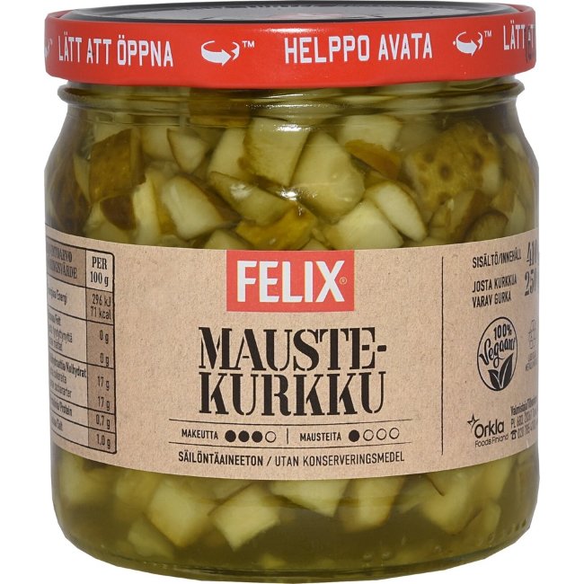 Огурцы маринованные Felix 410/250 гр