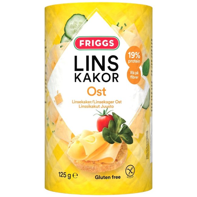 Сырные галеты с чечевицей Friggs 125 гр