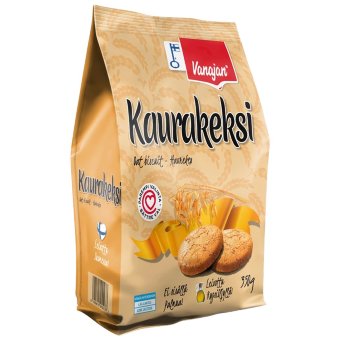 Овсяное печенье Vanajan Kaurakeksi 350 гр