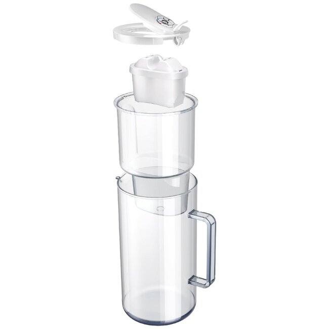 Стеклянный фильтр-кувшин для воды Aquaphor Glass 2,5 л с фильтром Maxfor+ белый