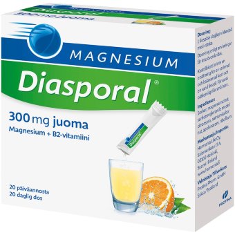 Витамины с магнием Diasporal Magnesium 300 mg 20 пакетиков Harmonia Life