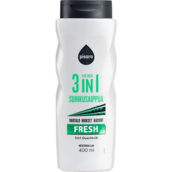 Мужской гель для душа Pisara 2в1 Fresh 400 мл