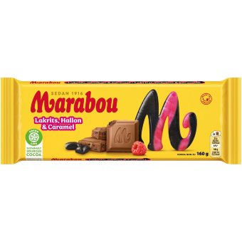 Шоколад Marabou (с лакрицей, малиной и карамелью ) 160 гр Шоколад Marabou (с лакрицей, малиной и карамелью ) 160 гр