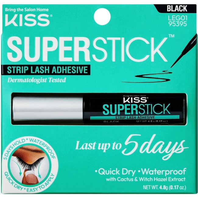 Суперклей для ресниц Kiss Superstick черный 4,8 гр