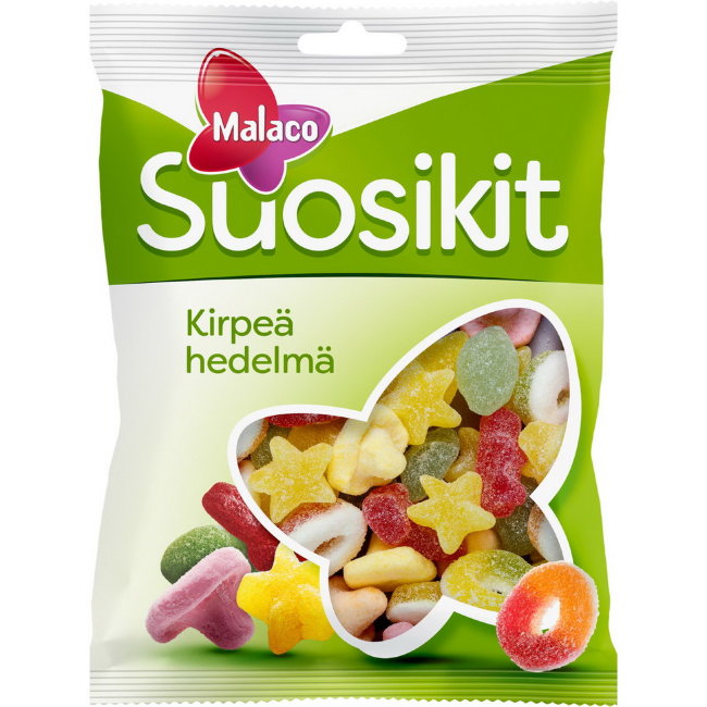Ассорти маршмеллоу и фруктовых конфет Malaco Suosikit 230 гр
