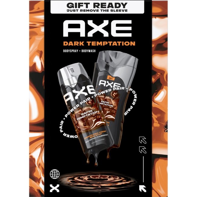 Подарочный набор Axe Xmas Dark Temptation (дезодорант и гель для душа)