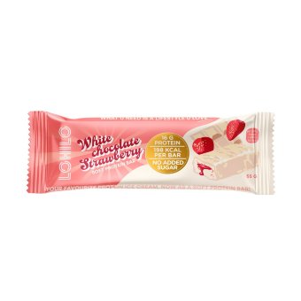 Протеиновый батончик LOHILO white chocolate strawberry 55 гр