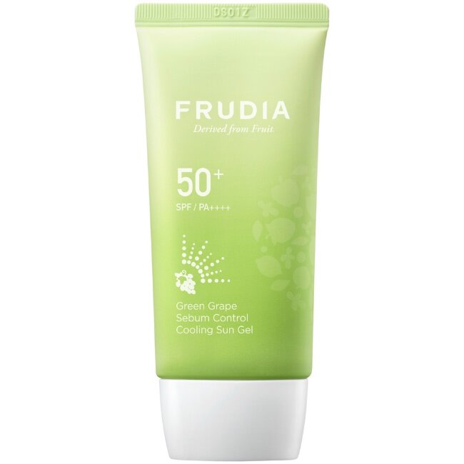 Охлаждающий солнцезащитный гель для контроля себума Frudia Green Grape 50 мл Охлаждающий солнцезащитный гель для контроля себума Frudia Green Grape 50 мл