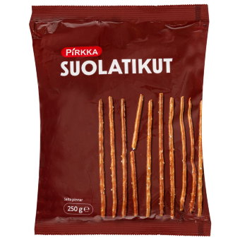 Соломка соленая Pirkka suolatikut 250 гр