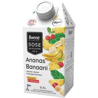 Пюре Bonne ананас-банан 0,5 л