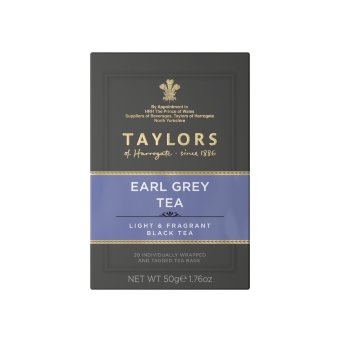 Черный пакетированный чай Taylors of Harrogate Earl Grey 20 шт
