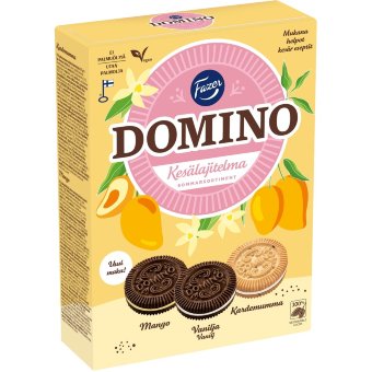 Печенье с начинкой Fazer Domino летний набор 525 гр Печенье с начинкой Fazer Domino летний набор 525 гр