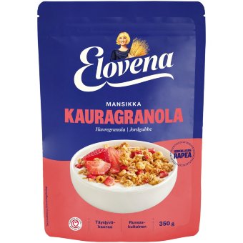 Гранола овсяная с клубникой Elovena 350 гр