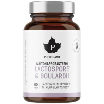 Пробиотики Puhdistamo LactoSpore® & Boulardii 60 капсул