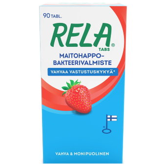 Mолочно-кислые бактерии со вкусом клубники Rela Tabs 90 табл (жевательные таблетки) Rela