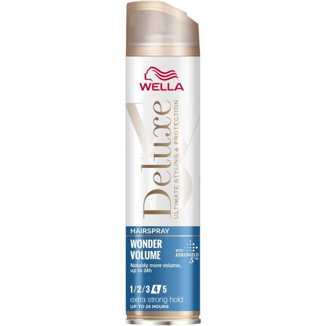 Лак для волос Wella Deluxe Wonder Volume Extra Strong 4/5, 250 мл