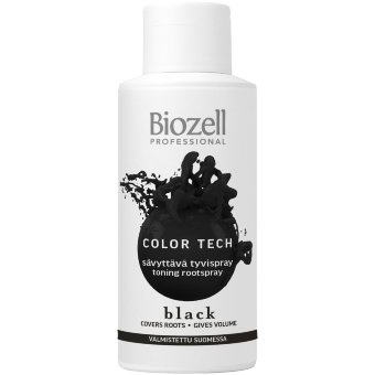 Оттеночный спрей для корней Biozell Color Tech Black 100 мл