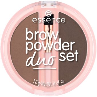 Пудровые тени для бровей essence duo set 02 medium 1.8 гр
